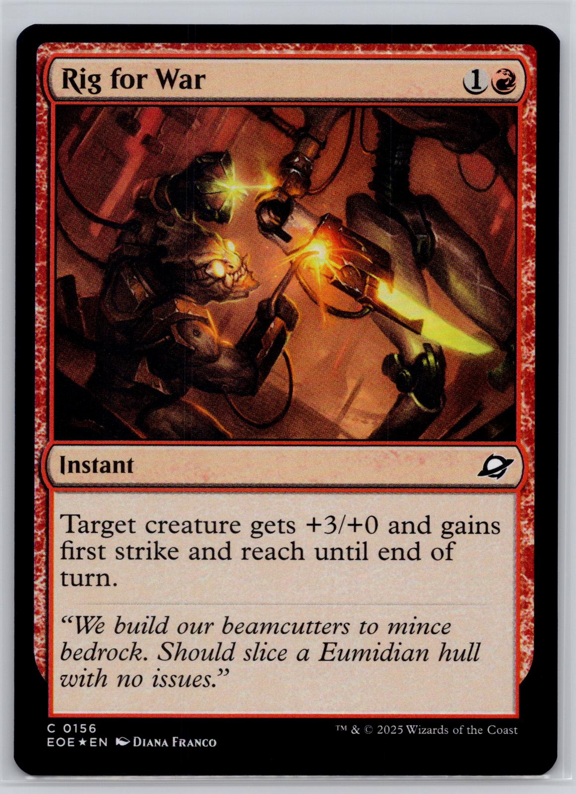 Rig for War Edge of Eternities Magic: The Gathering Foil Near Mint