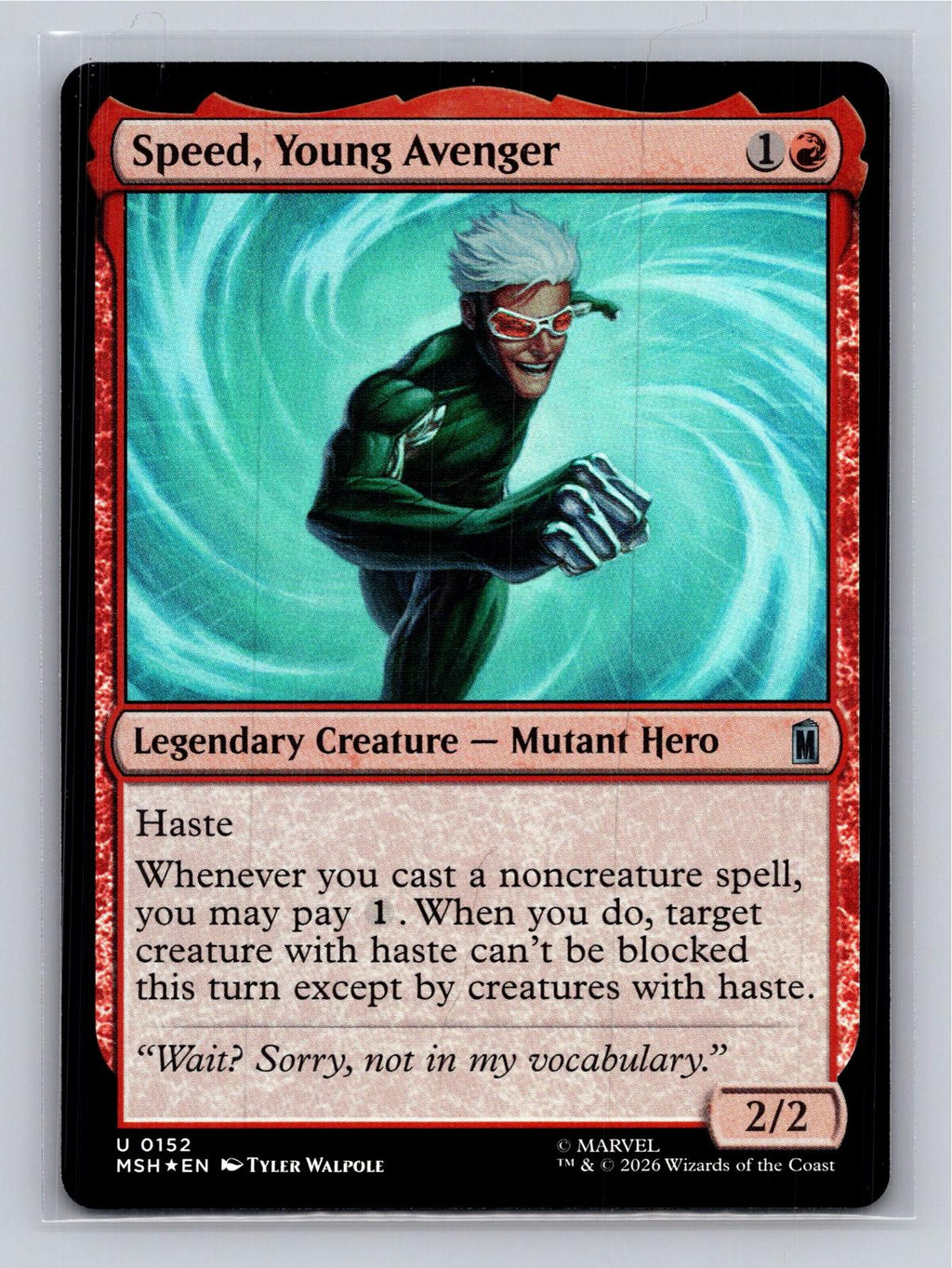 Speed, Young Avenger Marvel Super Heroes Magic: The Gathering Foil Near Mint