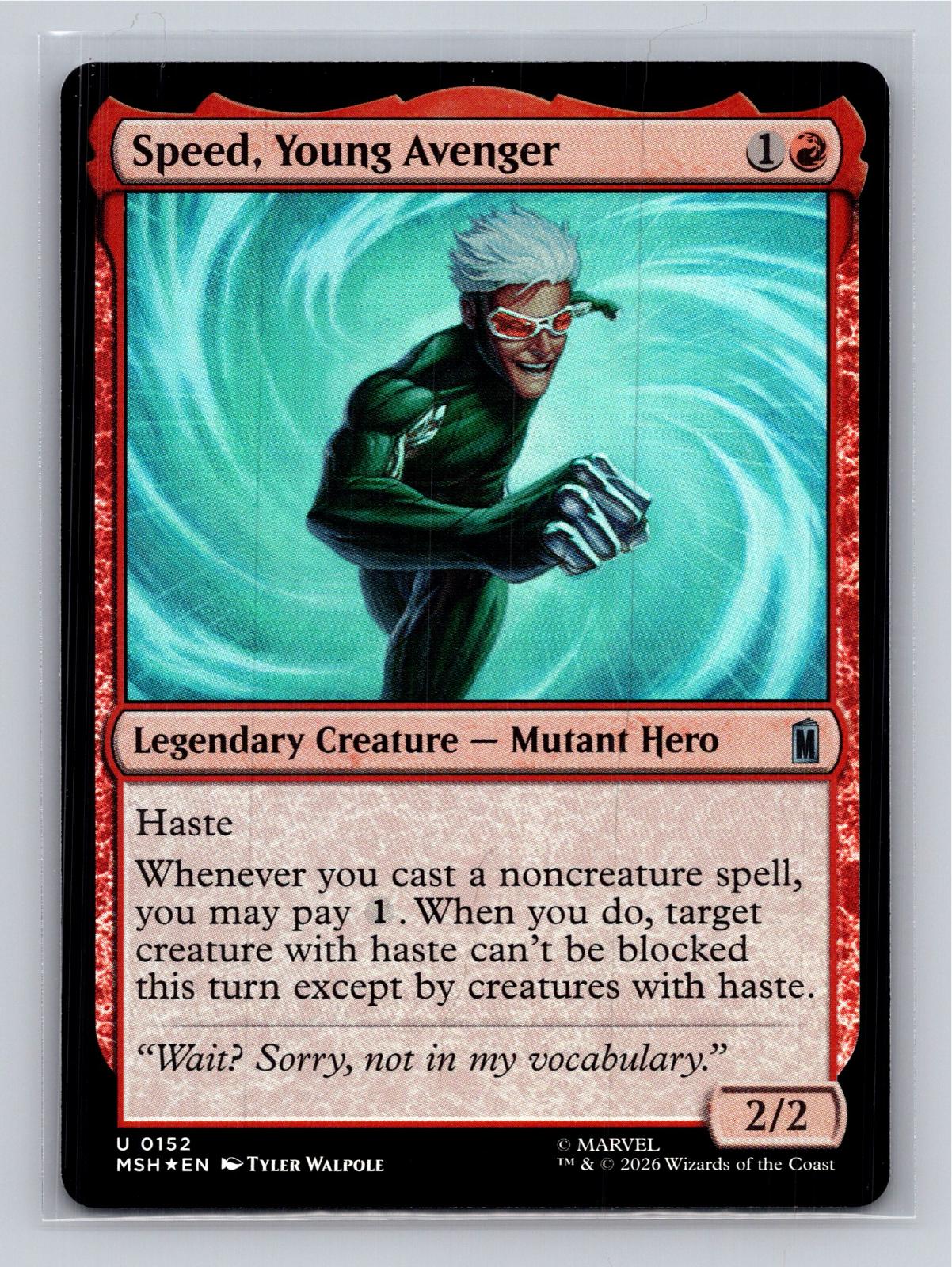 Speed, Young Avenger Marvel Super Heroes Magic: The Gathering Foil Near Mint