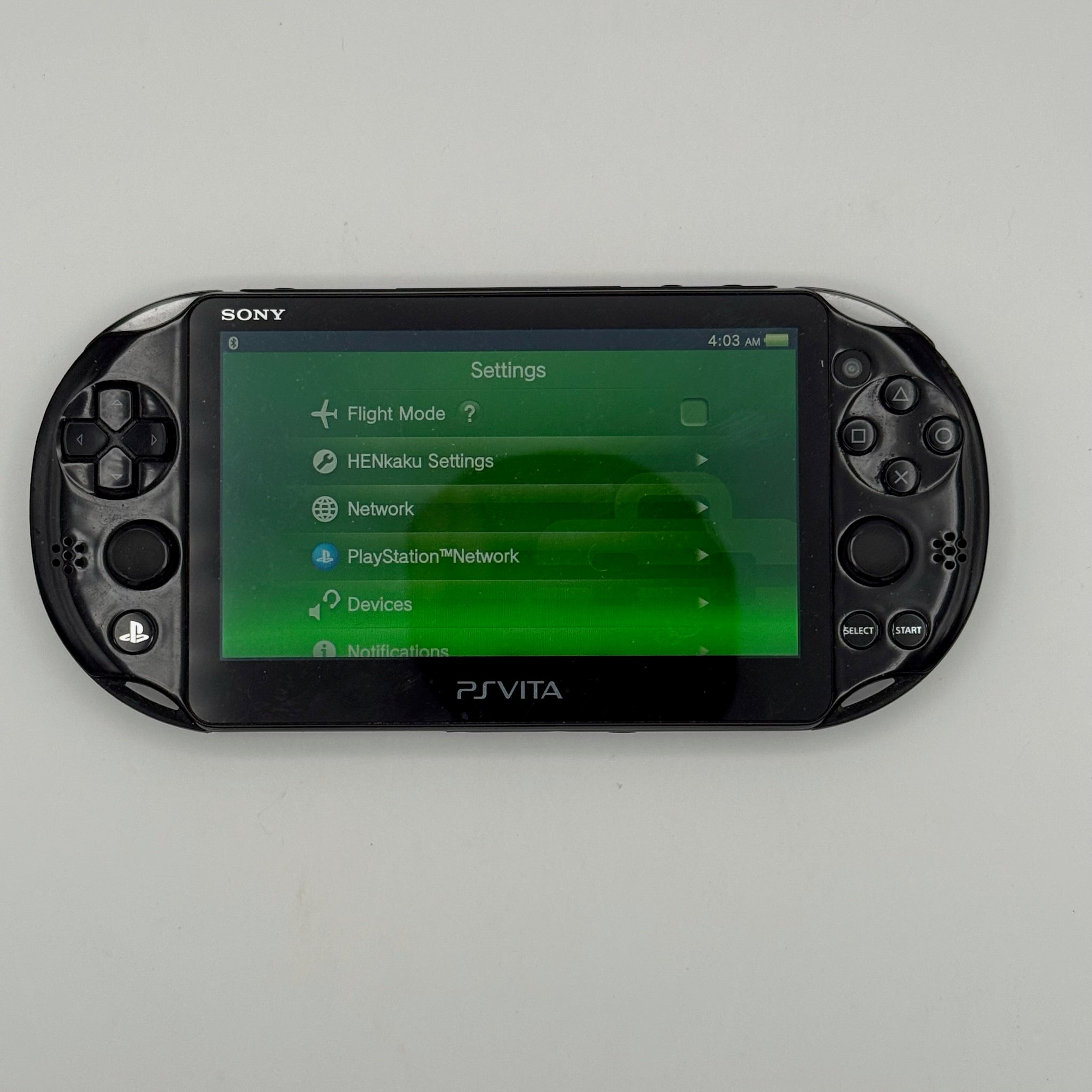 PS Vita PCH-2001 Black - Henkaku CFW - Homebrew & Emulation Ready