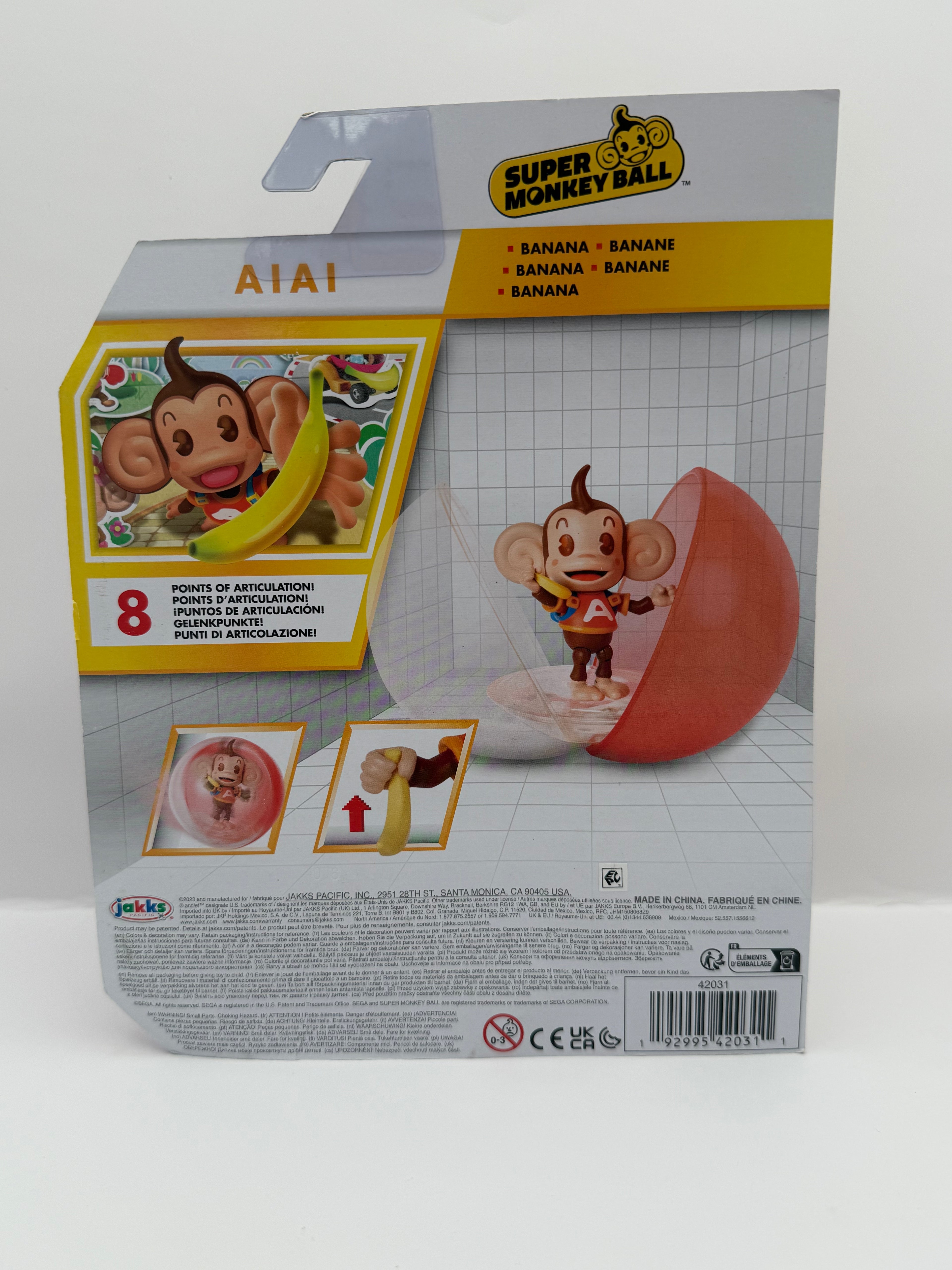 Super Monkey Ball AiAi 2.5" Gaming Action Figure