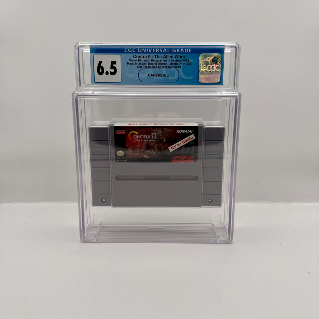 Contra III: The Alien Wars (Not for Resale / Demo) - CGC 6.5 - SNES