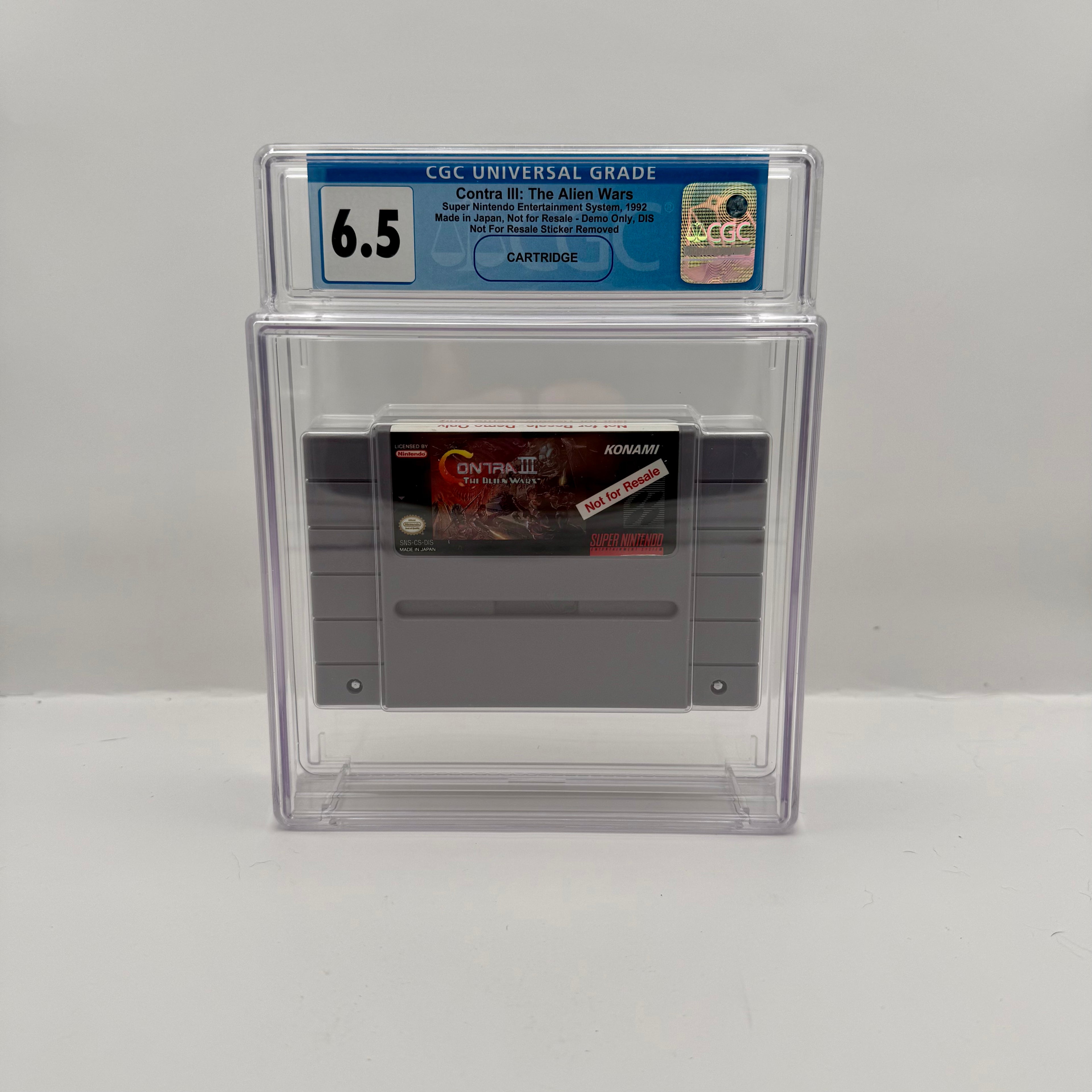 Contra III: The Alien Wars (Not for Resale / Demo) - CGC 6.5 - SNES