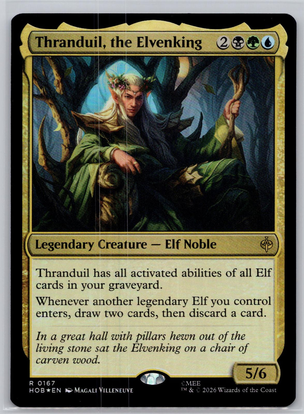 Thranduil, the Elvenking The Hobbit Magic: The Gathering Foil Near Mint