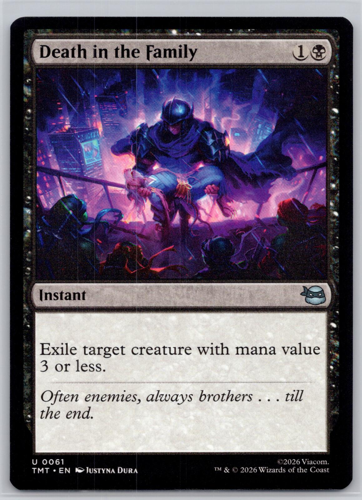 Death in the Family Teenage Mutant Ninja Turtles Magic: The Gathering Near Mint