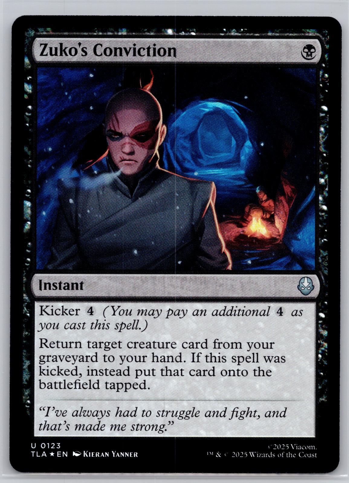 Zuko's Conviction Avatar: The Last Airbender Magic: The Gathering Foil Near Mint