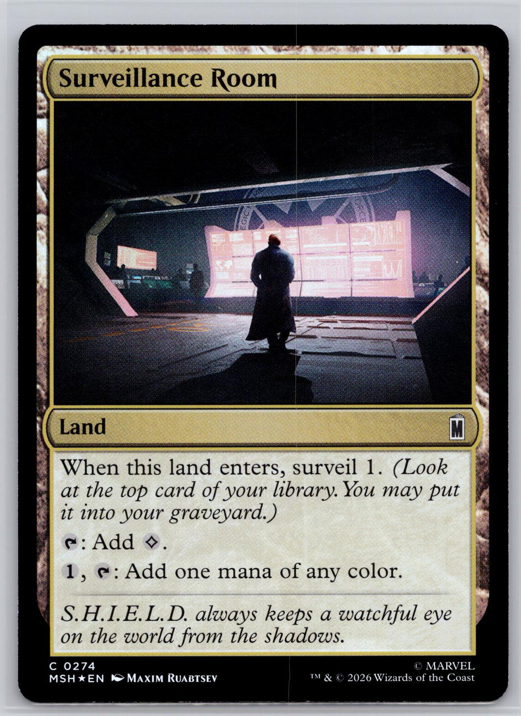 Surveillance Room Marvel Super Heroes Magic: The Gathering Foil Near Mint