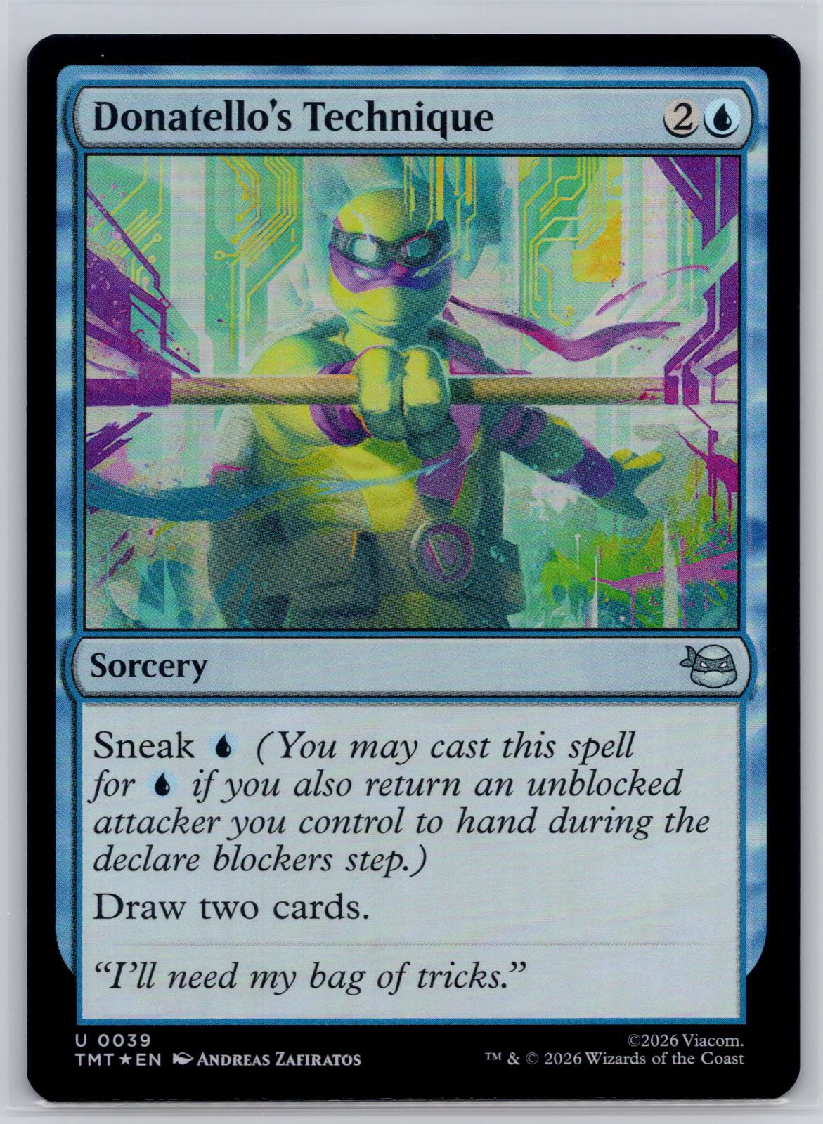 Donatello's Technique Teenage Mutant Ninja Turtles Magic: The Gathering Foil NM