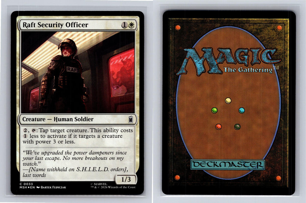 Raft Security Officer Marvel Super Heroes Magic: The Gathering Foil Near Mint