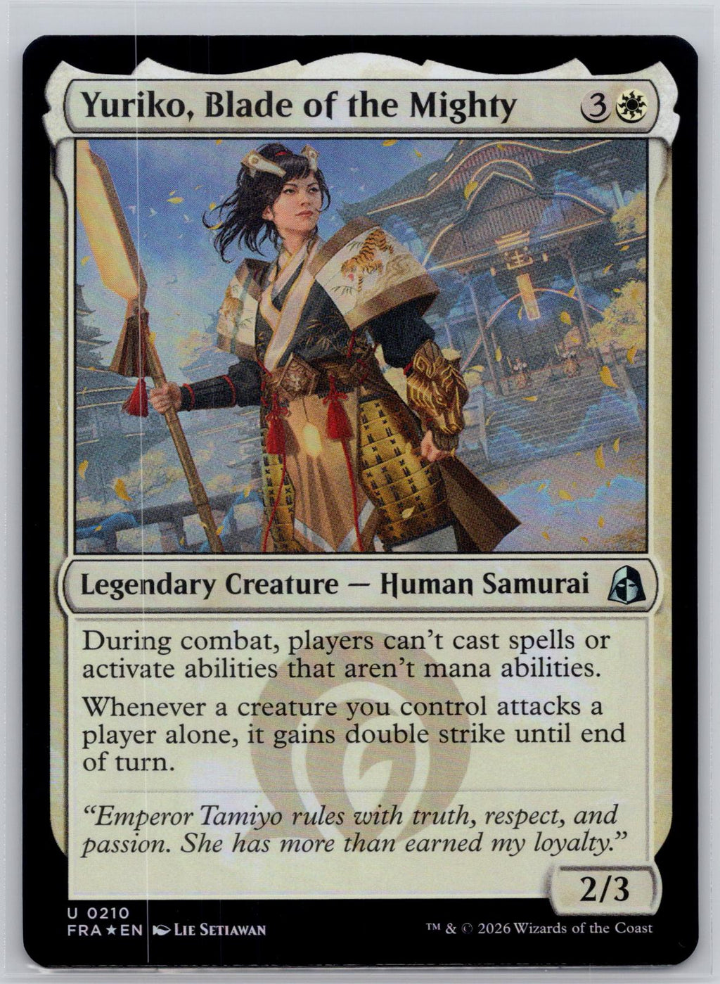 Yuriko, Blade of the Mighty Reality Fracture Magic: The Gathering Foil Near Mint