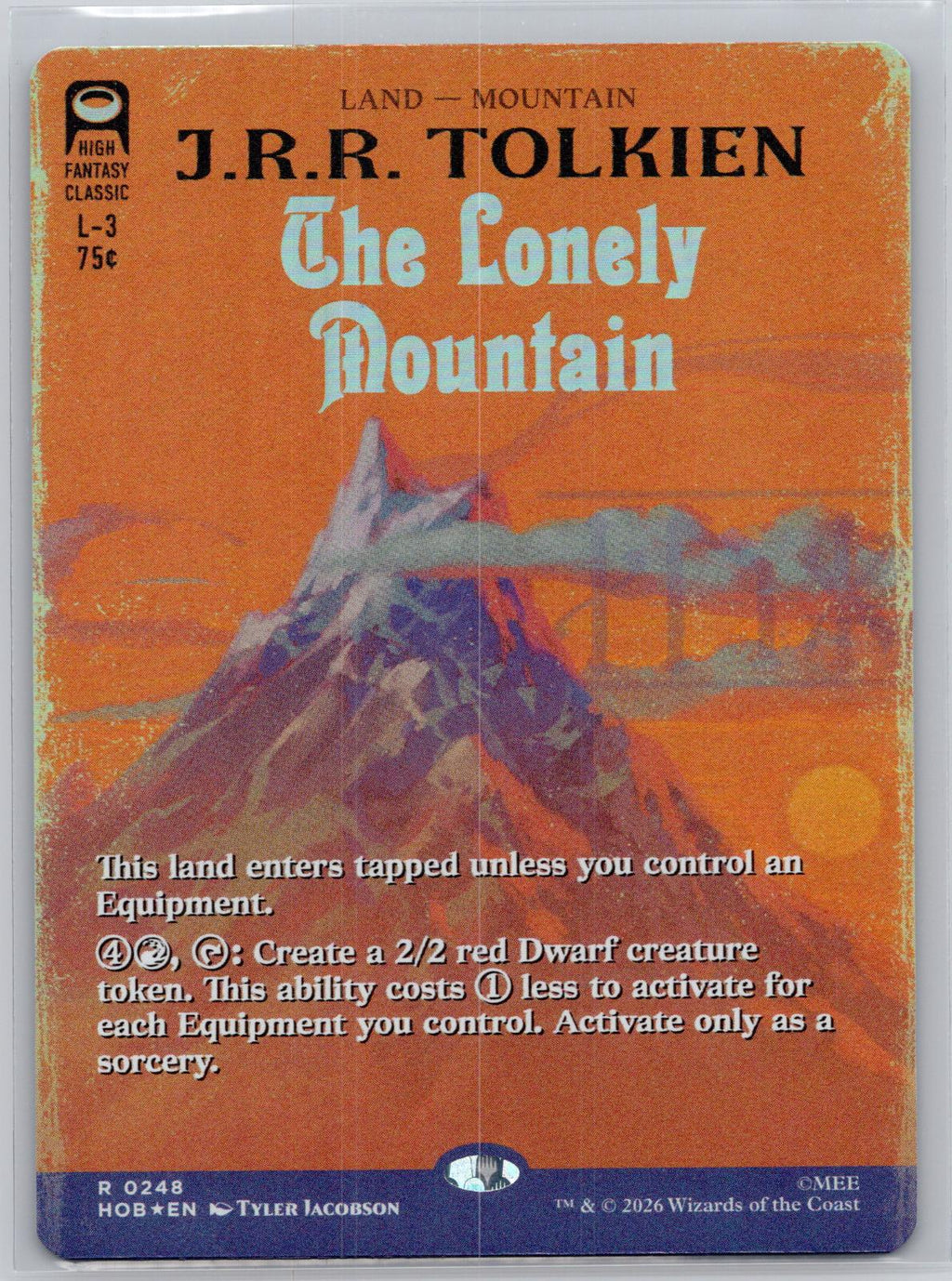 The Lonely Mountain (Borderless) The Hobbit Magic: The Gathering Foil Near Mint