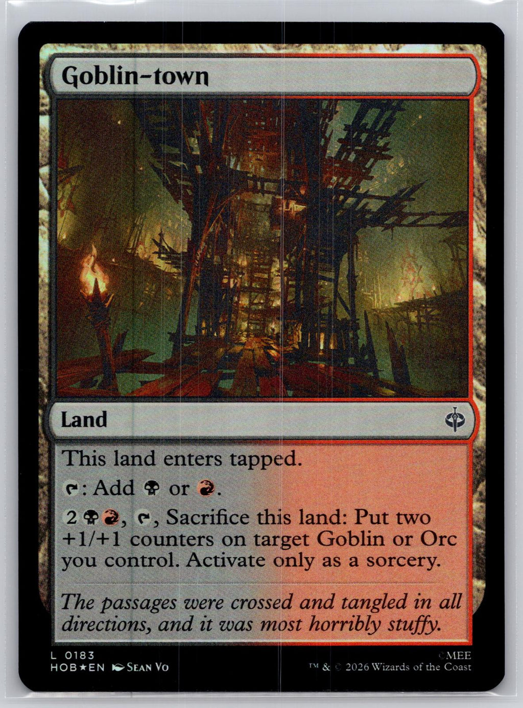 Goblin-town The Hobbit Magic: The Gathering Foil Near Mint