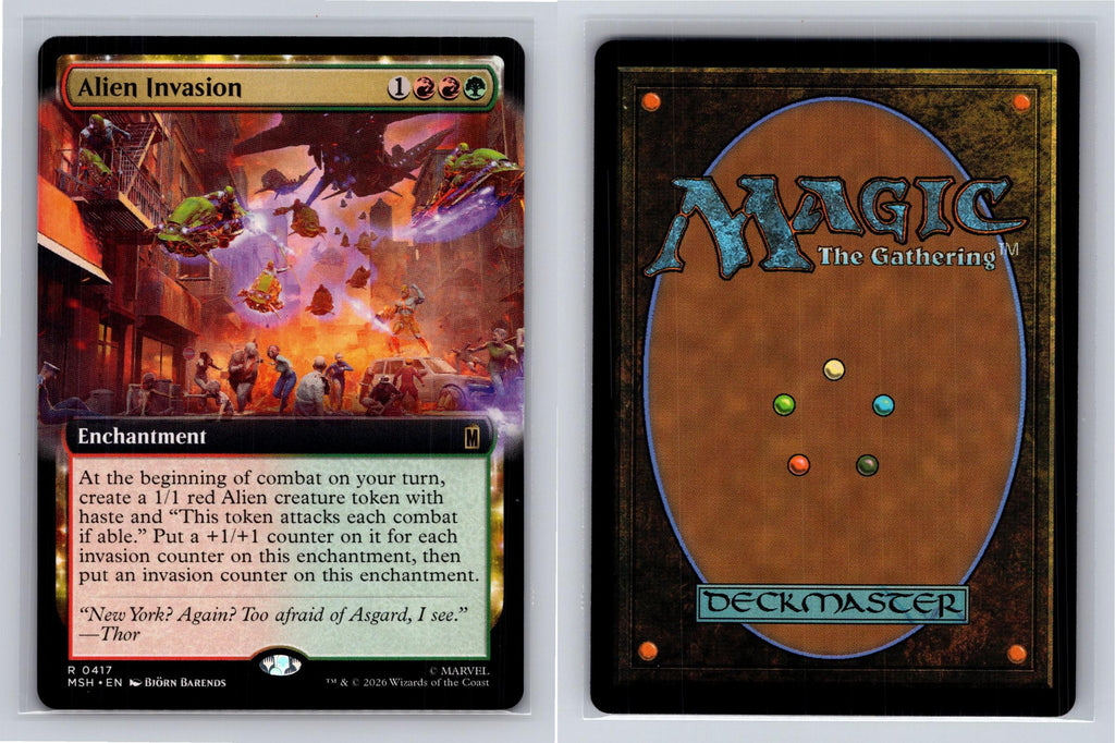Alien Invasion (Extended Art) Marvel Super Heroes Magic: The Gathering Near Mint