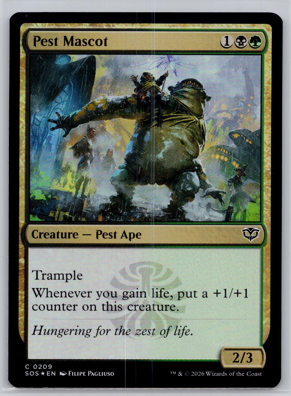 Pest Mascot Secrets of Strixhaven Magic: The Gathering Foil Near Mint