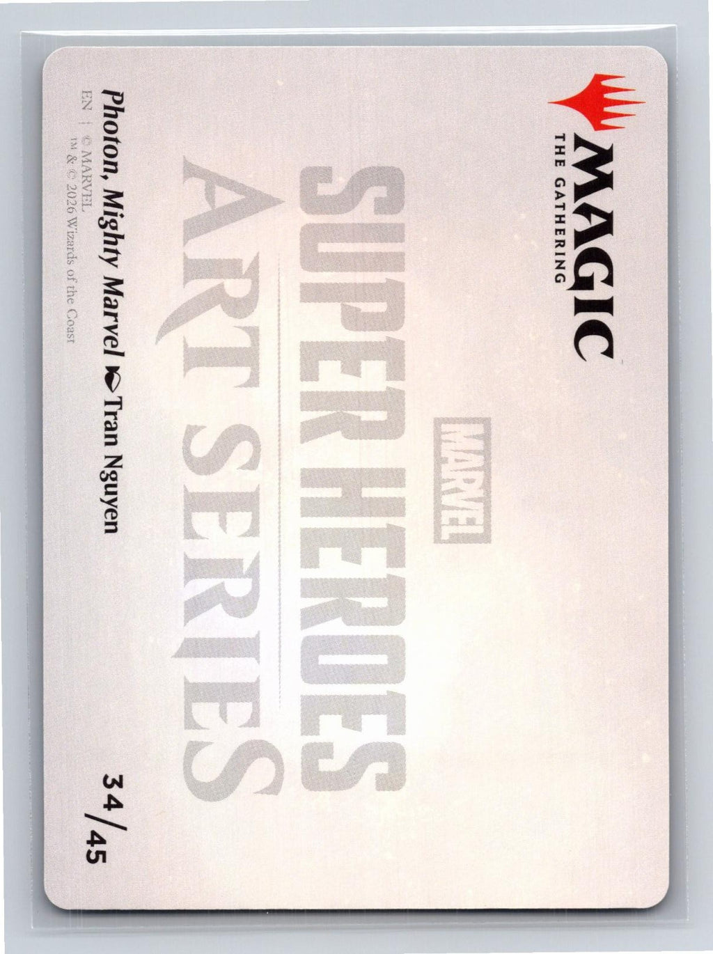 Photon, Mighty Marvel Art Card Art Series: Marvel Super Heroes MtG NM