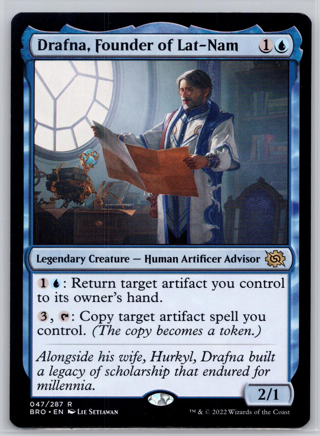Drafna, Founder of Lat-Nam The Brothers' War Magic: The Gathering Foil Near Mint