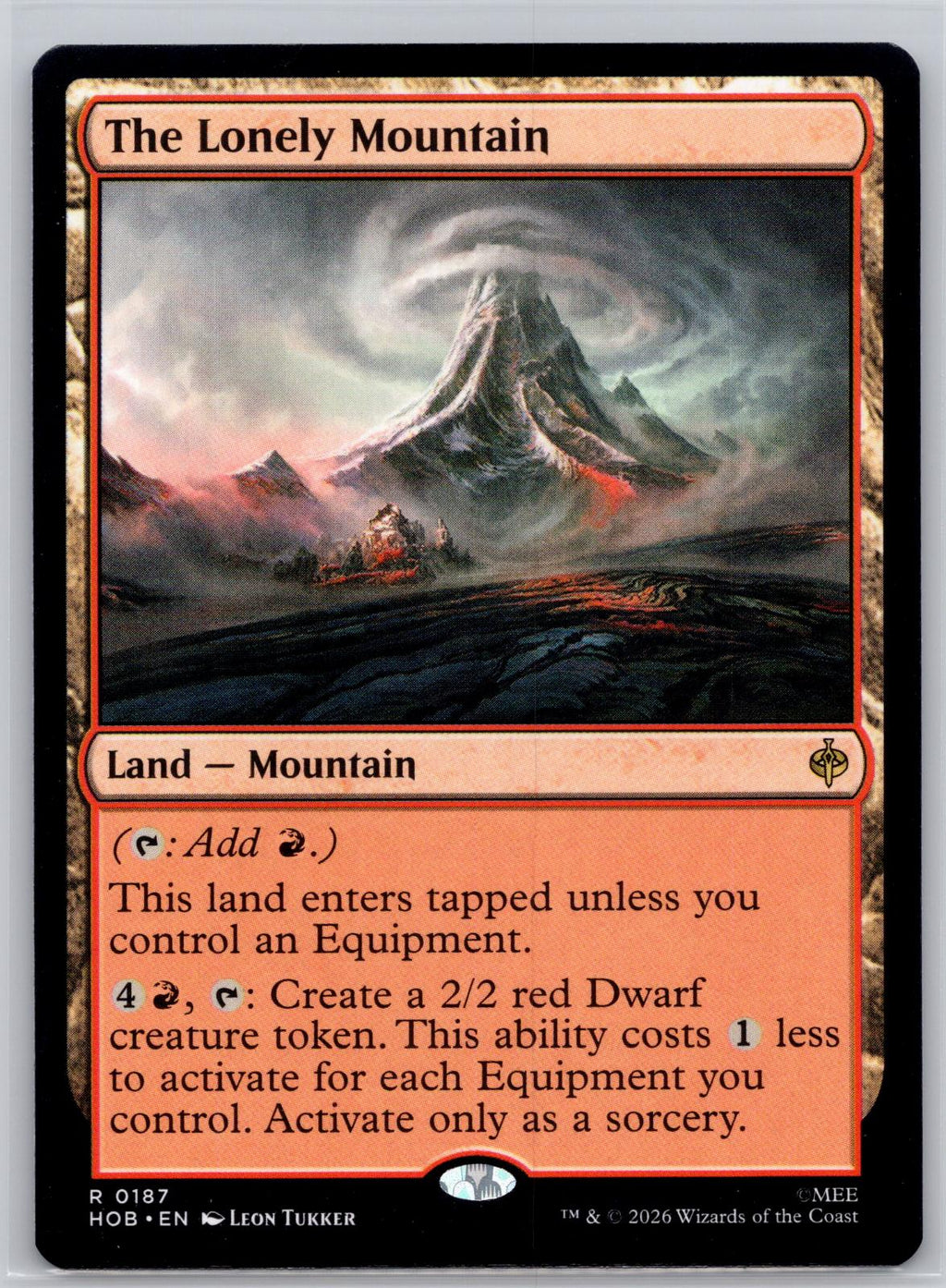 The Lonely Mountain The Hobbit Magic: The Gathering Near Mint