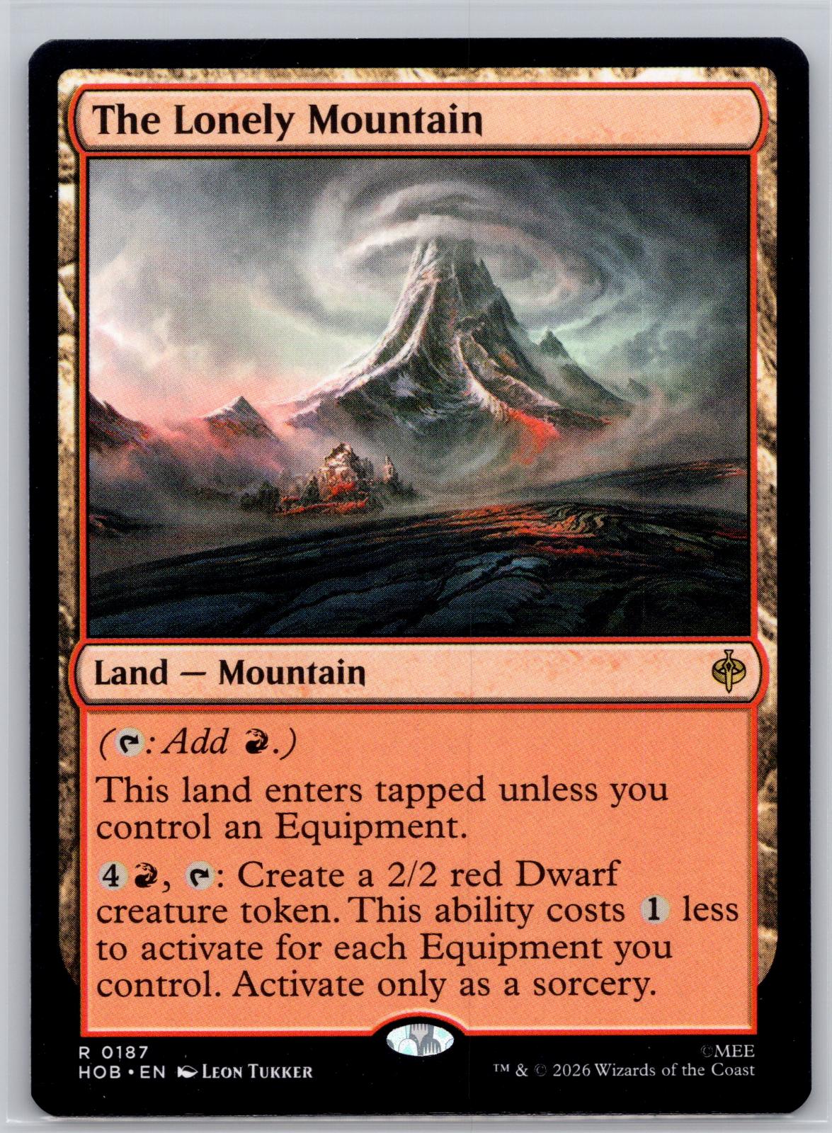 The Lonely Mountain The Hobbit Magic: The Gathering Near Mint