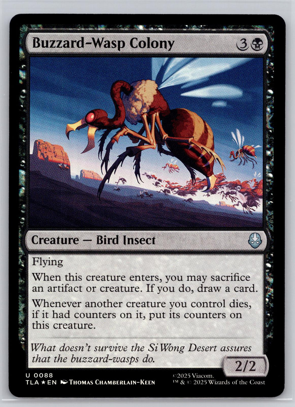 Buzzard-Wasp Colony Avatar: The Last Airbender Magic: The Gathering Foil NM