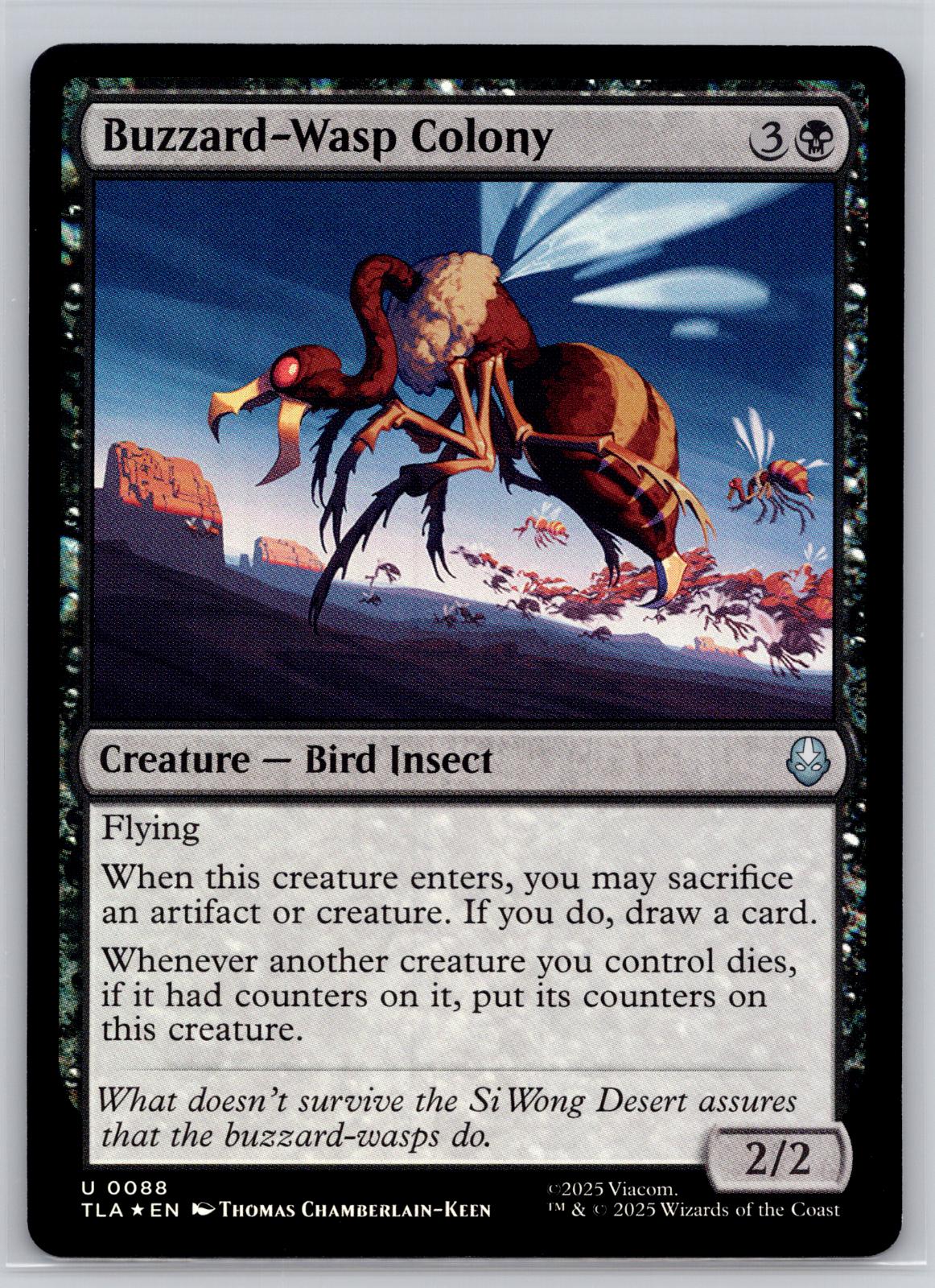 Buzzard-Wasp Colony Avatar: The Last Airbender Magic: The Gathering Foil NM