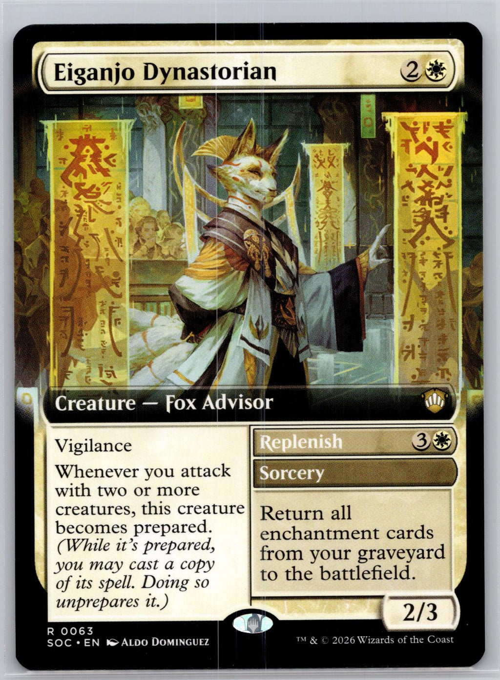 Eiganjo Dynastorian (Extended Art) Commander: Secrets of Strixhaven M:TG NM