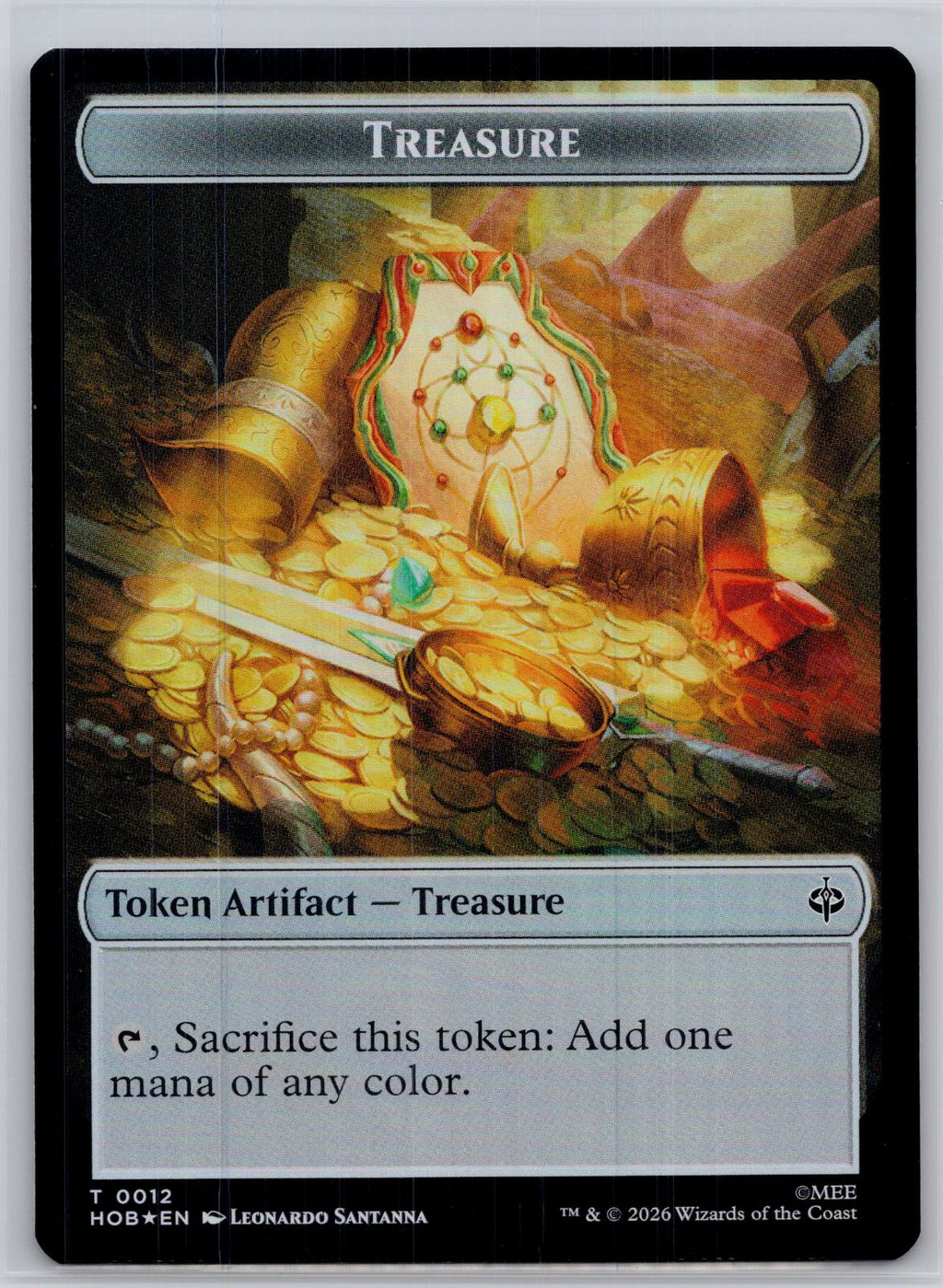 Goblin Army//Treasure Double-Sided Token The Hobbit Magic: The Gathering Foil NM