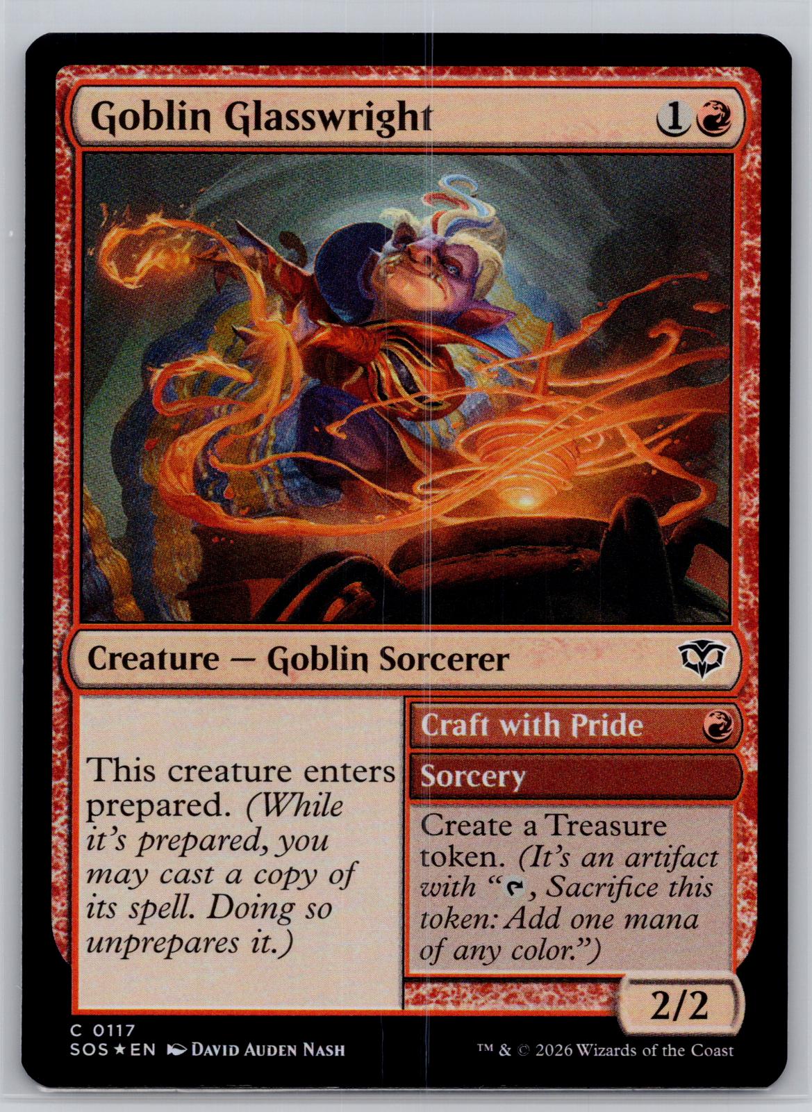 Goblin Glasswright Secrets of Strixhaven Magic: The Gathering Foil Near Mint