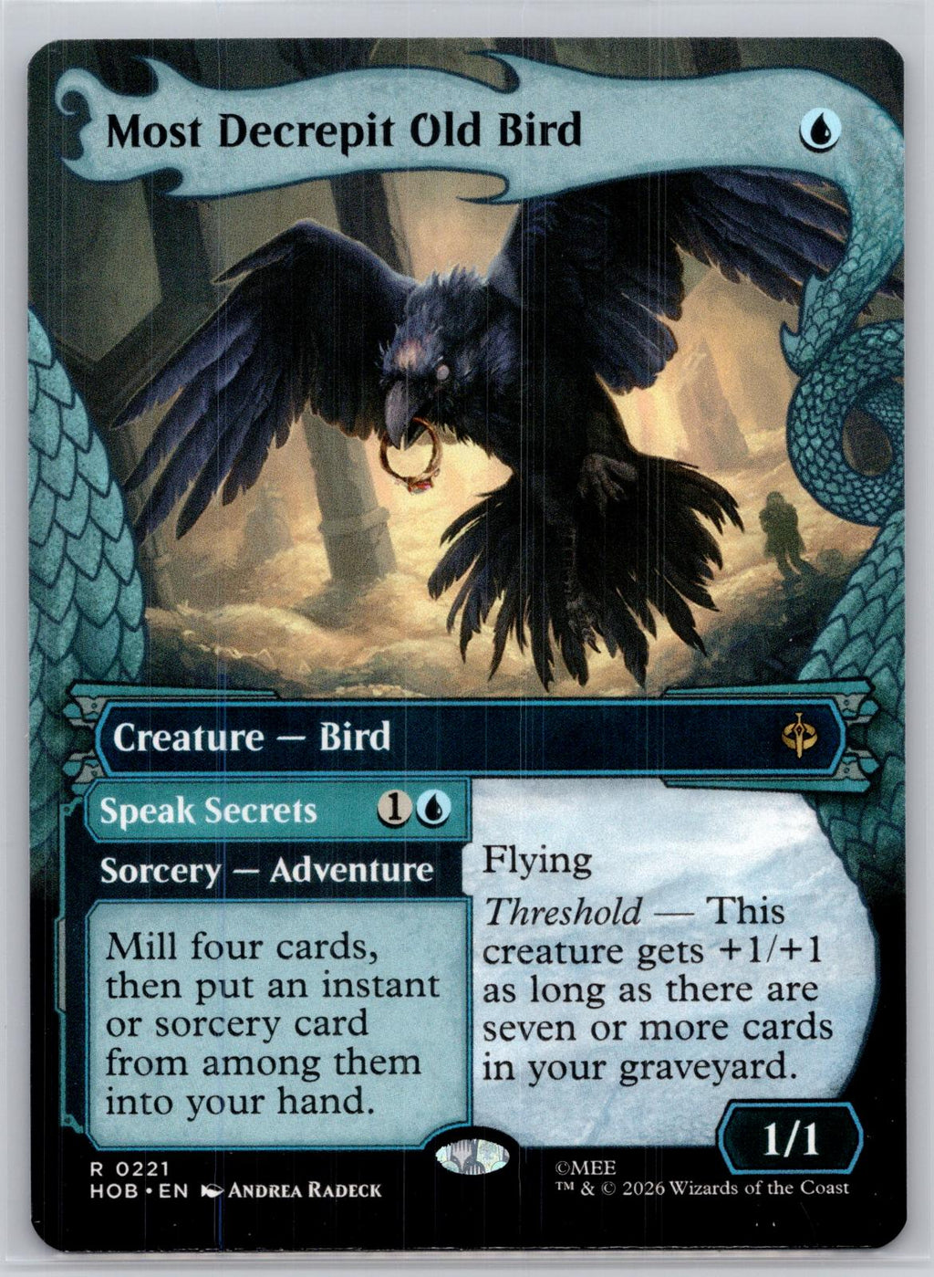 Most Decrepit Old Bird (Showcase) The Hobbit Magic: The Gathering Near Mint