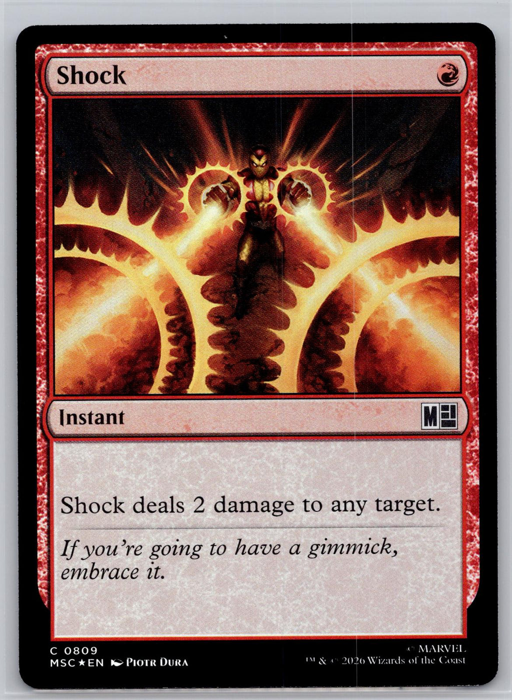 Shock Commander: Marvel Super Heroes Magic: The Gathering Foil Near Mint