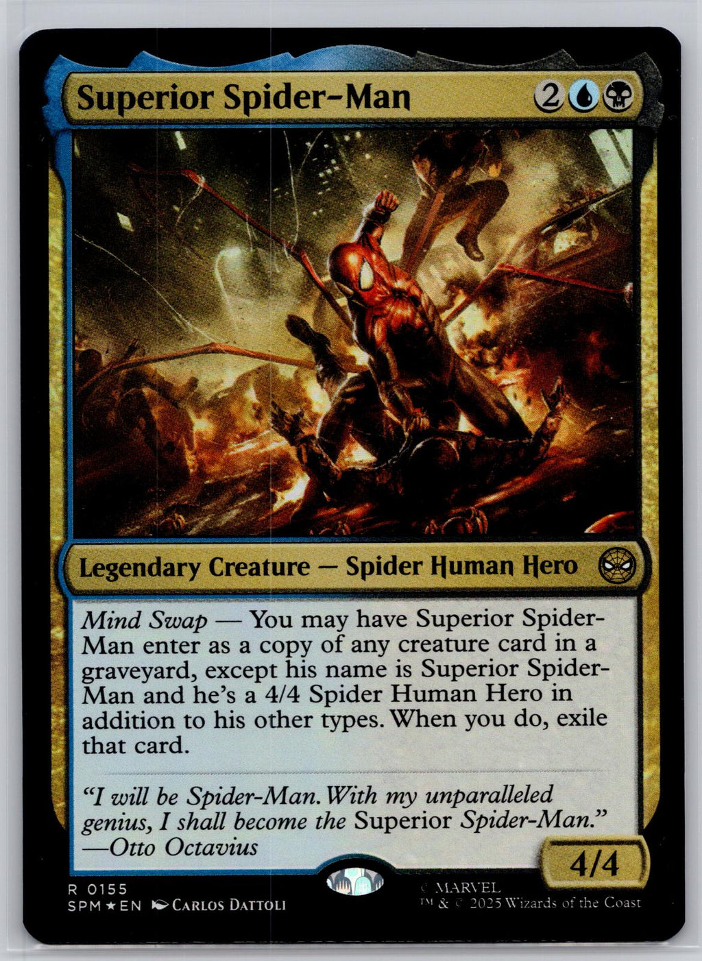 Superior Spider-Man Marvel's Spider-Man Magic: The Gathering Foil Near Mint