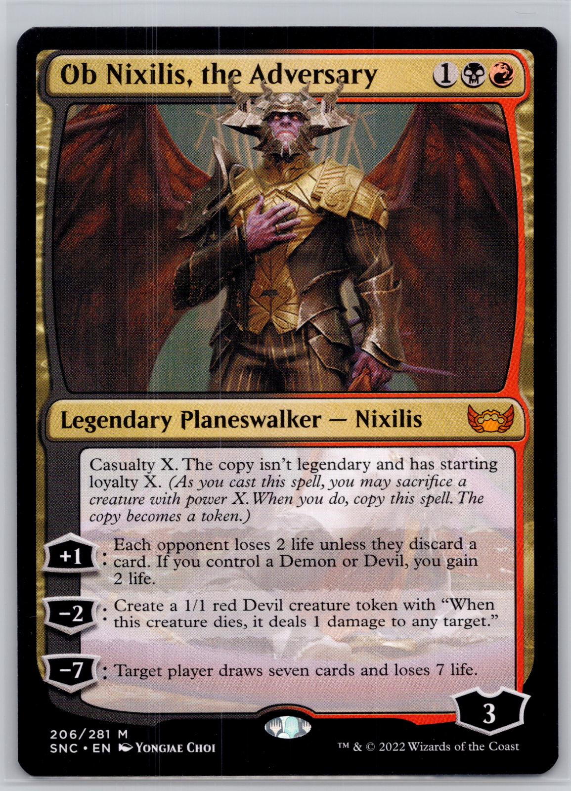 Ob Nixilis, the Adversary Streets of New Capenna Magic: The Gathering Near Mint