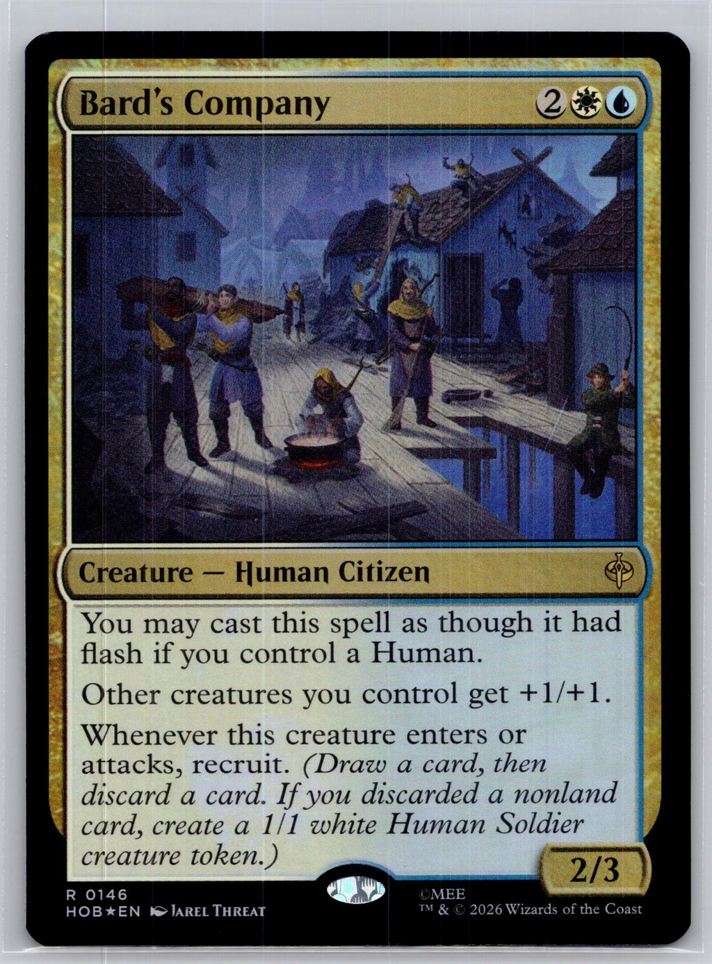 Bard's Company The Hobbit Magic: The Gathering Foil Near Mint