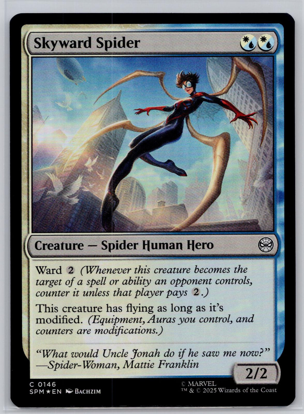 Skyward Spider Marvel's Spider-Man Magic: The Gathering Foil Near Mint