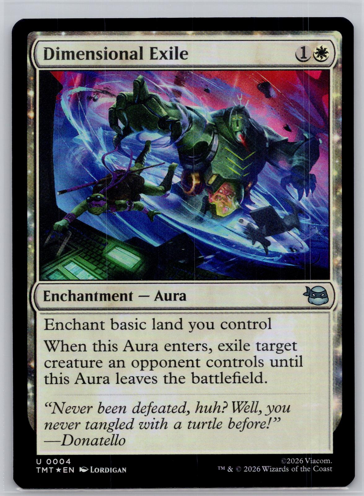 Dimensional Exile Teenage Mutant Ninja Turtles Magic: The Gathering Foil NM