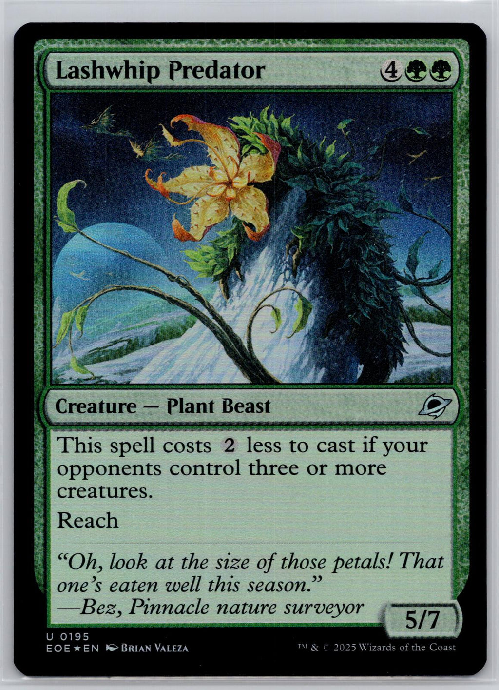 Lashwhip Predator Edge of Eternities Magic: The Gathering Foil Near Mint