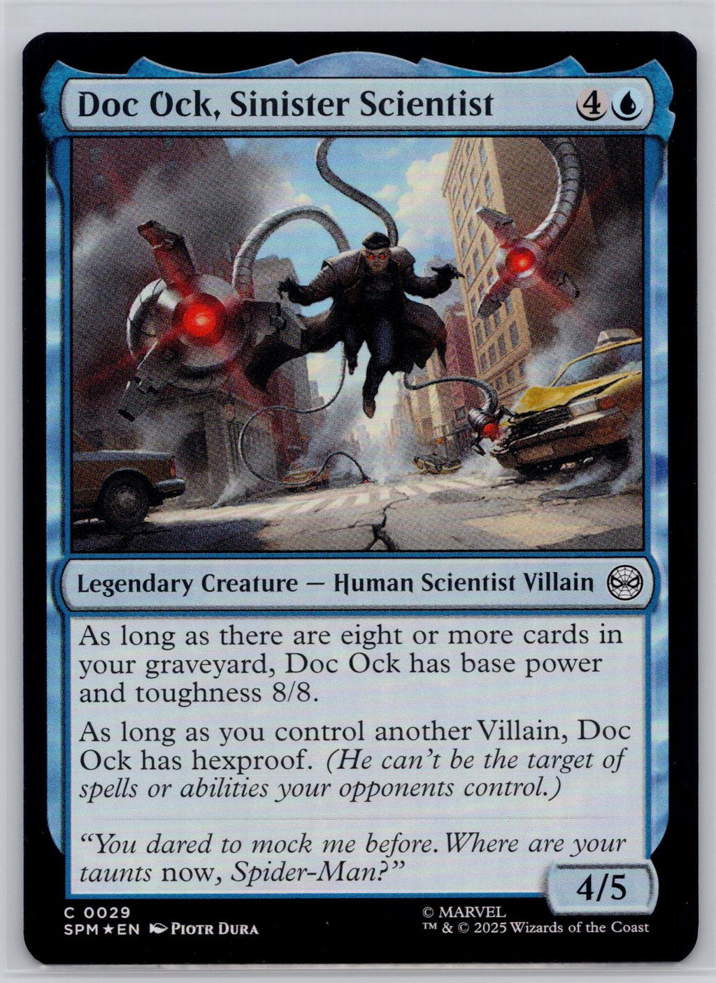 Doc Ock, Sinister Scientist Marvel's Spider-Man Magic: The Gathering Foil NM