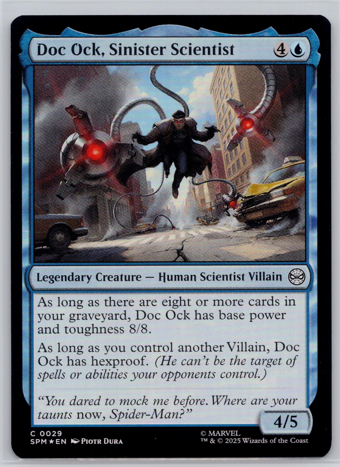 Doc Ock, Sinister Scientist Marvel's Spider-Man Magic: The Gathering Foil NM