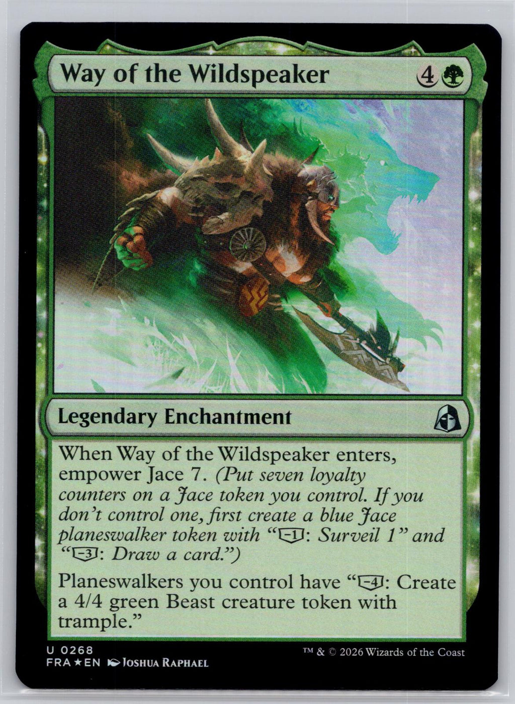 Way of the Wildspeaker Reality Fracture Magic: The Gathering Foil Near Mint