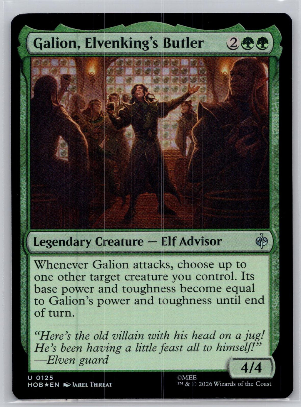 Galion, Elvenking's Butler The Hobbit Magic: The Gathering Foil Near Mint