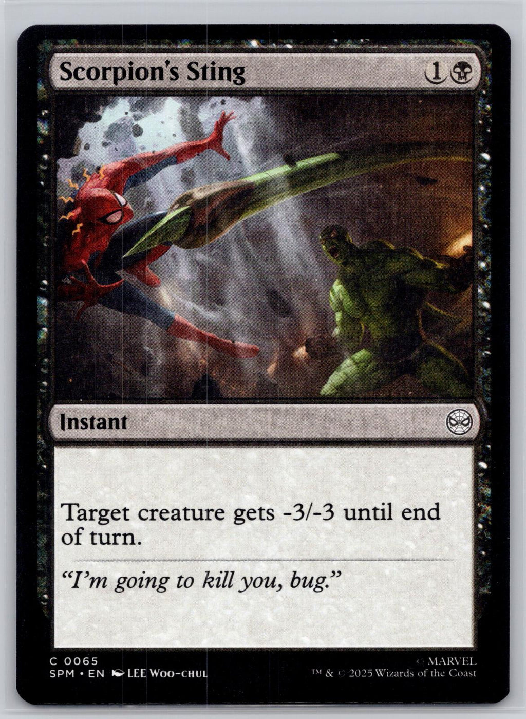 Scorpion's Sting Marvel's Spider-Man Magic: The Gathering Near Mint