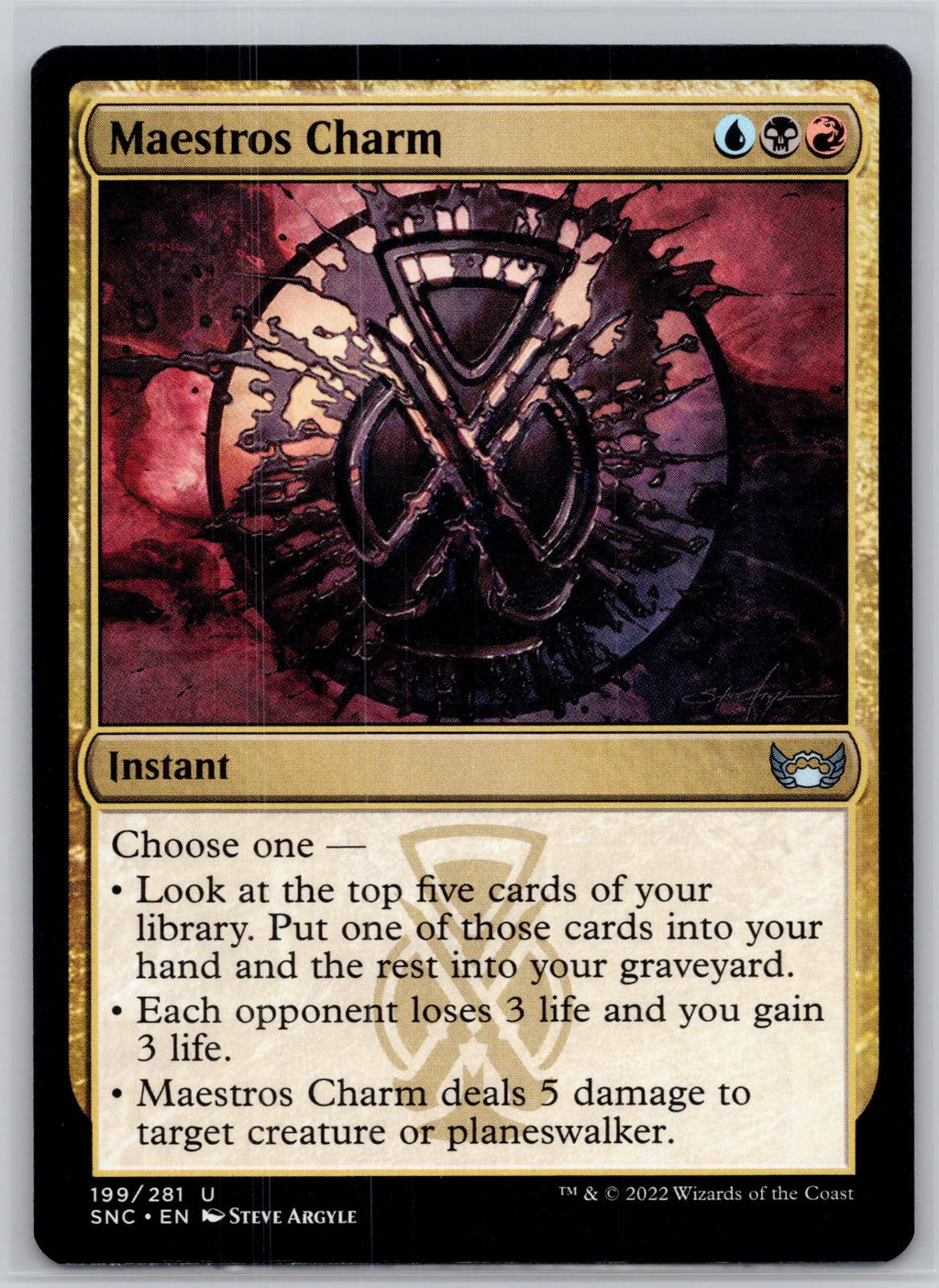 Maestros Charm Streets of New Capenna Magic: The Gathering Near Mint