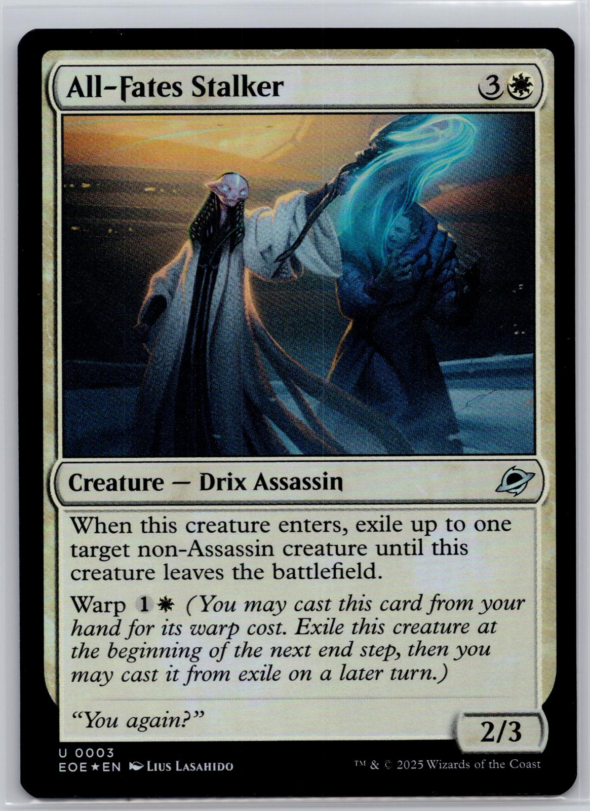 All-Fates Stalker Edge of Eternities Magic: The Gathering Foil Near Mint