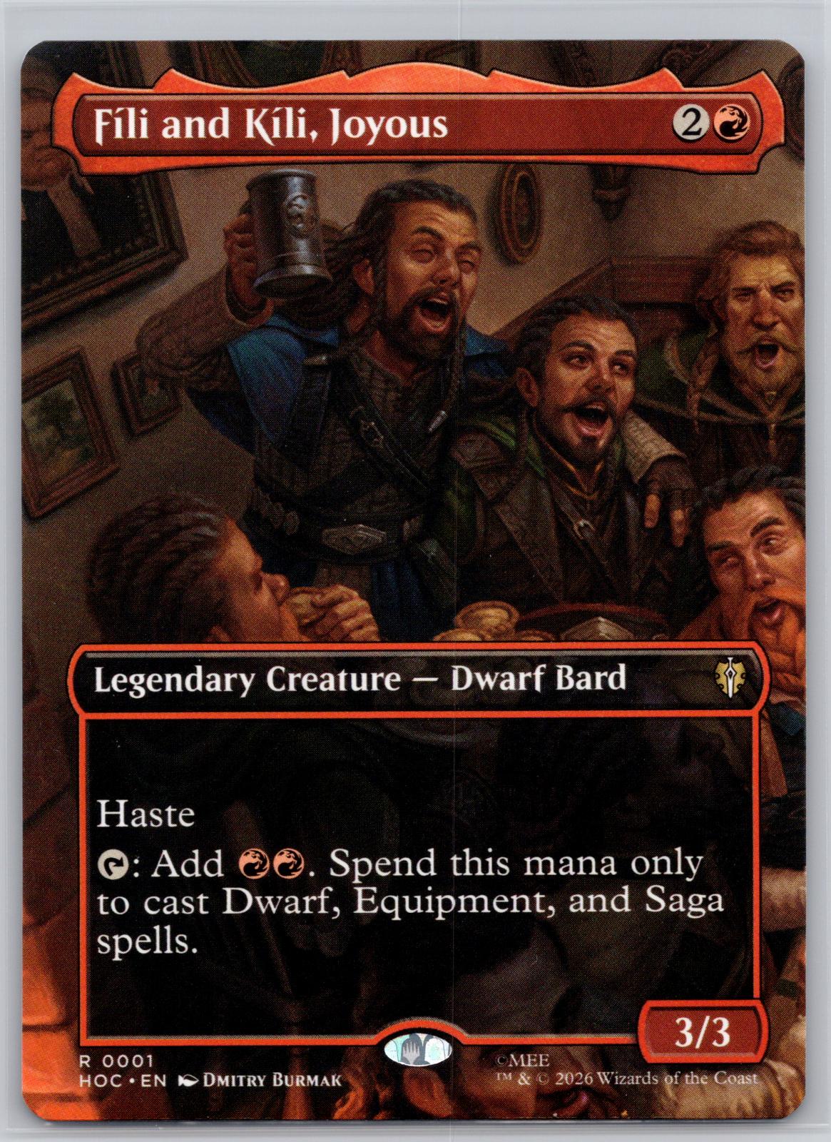 Fili and Kili, Joyous (Borderless) The Hobbit: Eternal-Legal M:TG NM