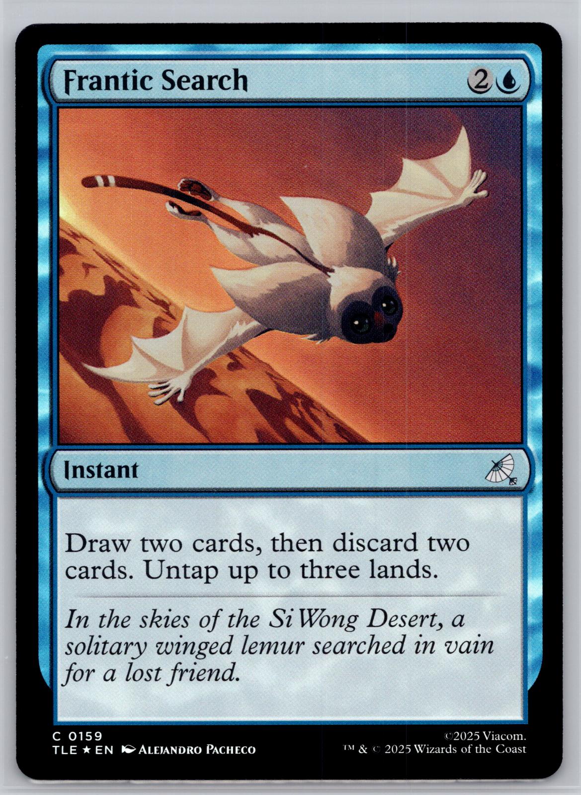 Frantic Search Avatar: The Last Airbender: Eternal-Legal M:TG Foil NM