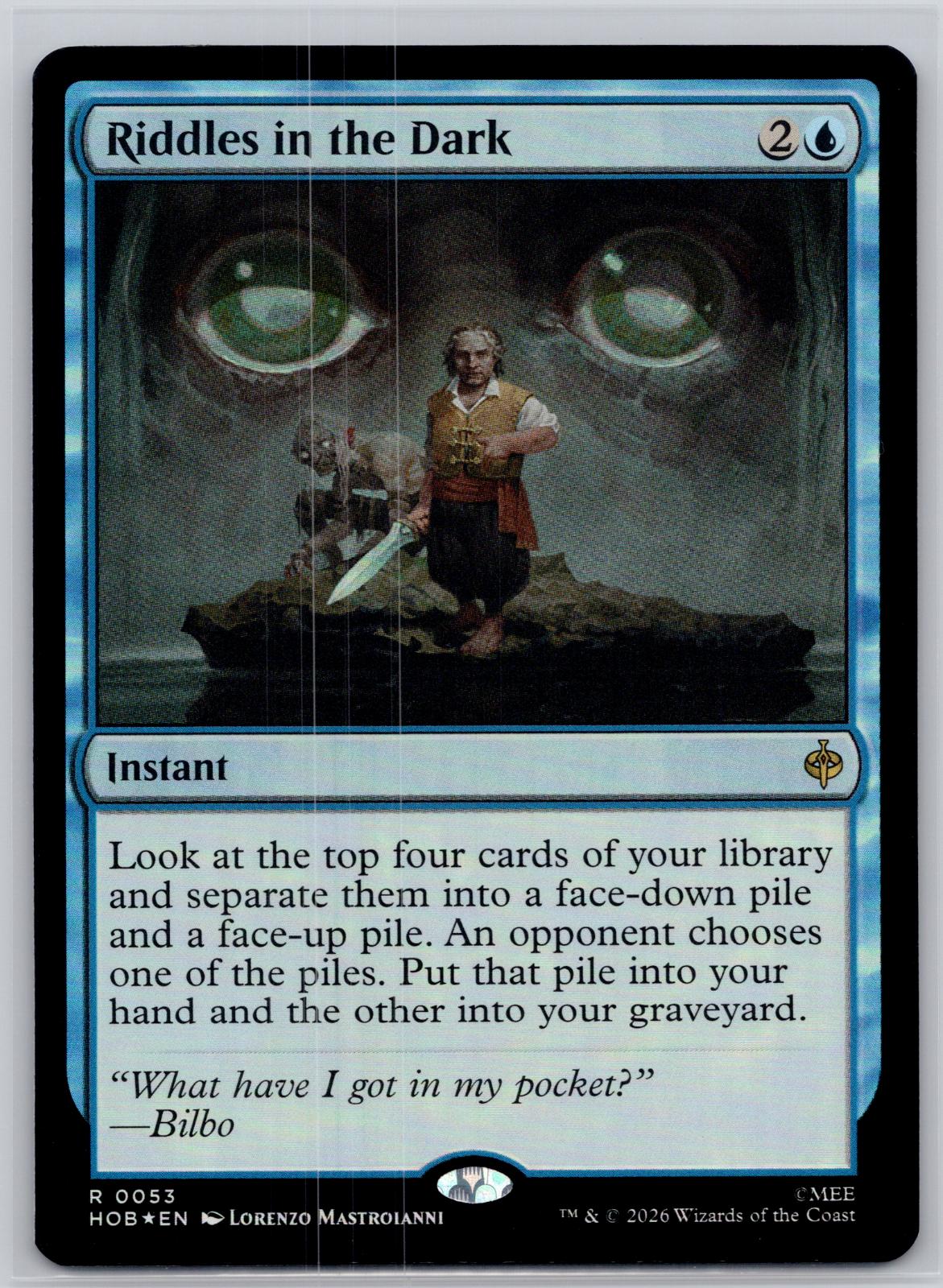 Riddles in the Dark The Hobbit Magic: The Gathering Foil Near Mint