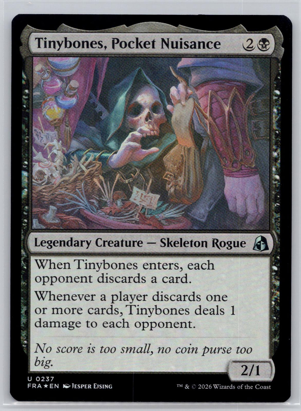Tinybones, Pocket Nuisance Reality Fracture Magic: The Gathering Foil Near Mint