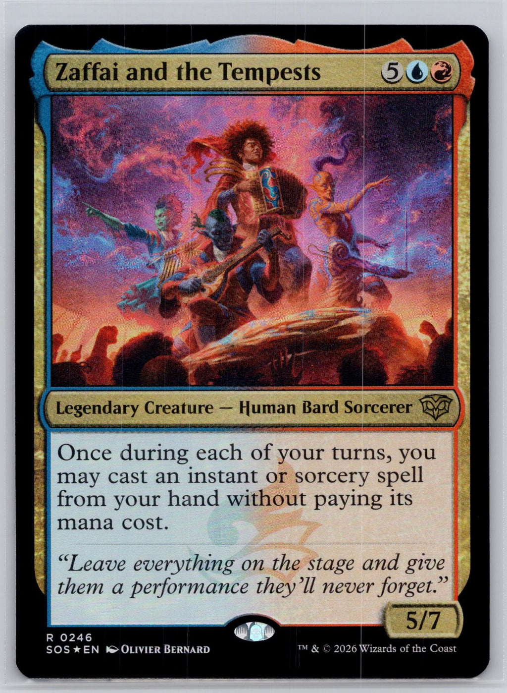 Zaffai and the Tempests Secrets of Strixhaven Magic: The Gathering Foil NM