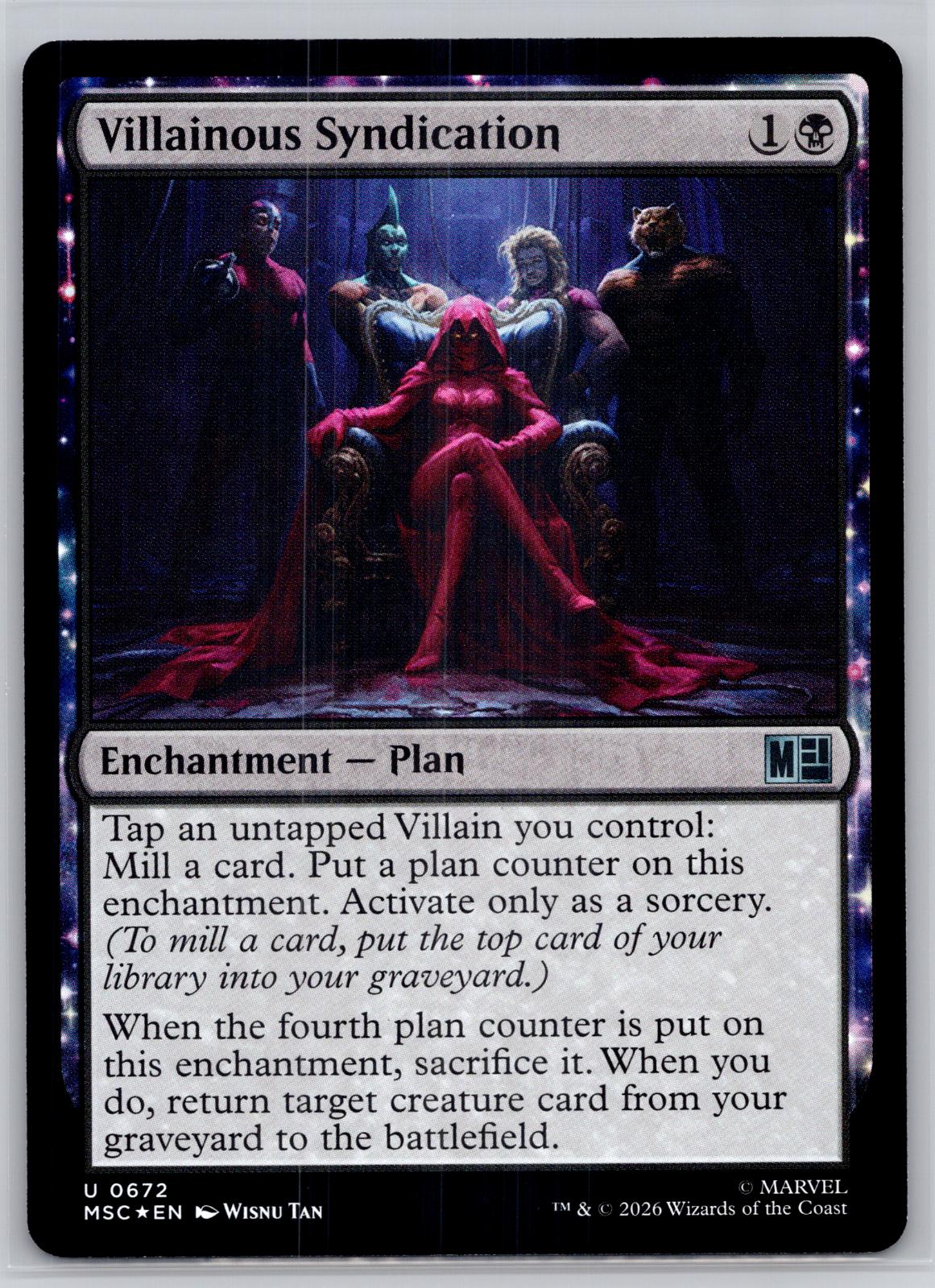 Villainous Syndication Commander: Marvel Super Heroes M:TG Foil NM