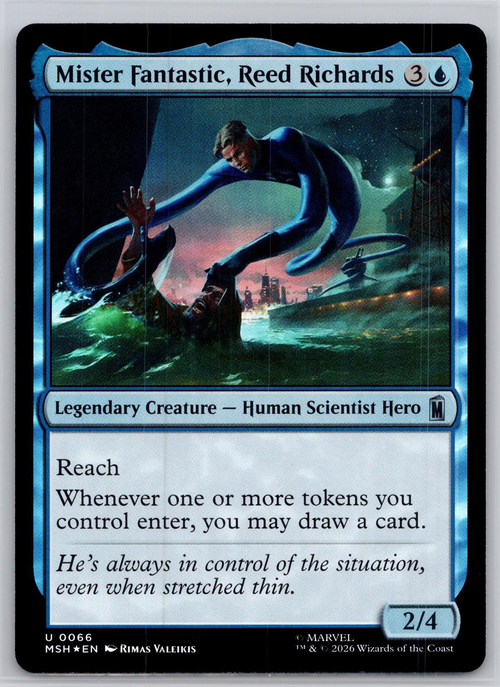 Mister Fantastic, Reed Richards Marvel Super Heroes Magic: The Gathering Foil NM