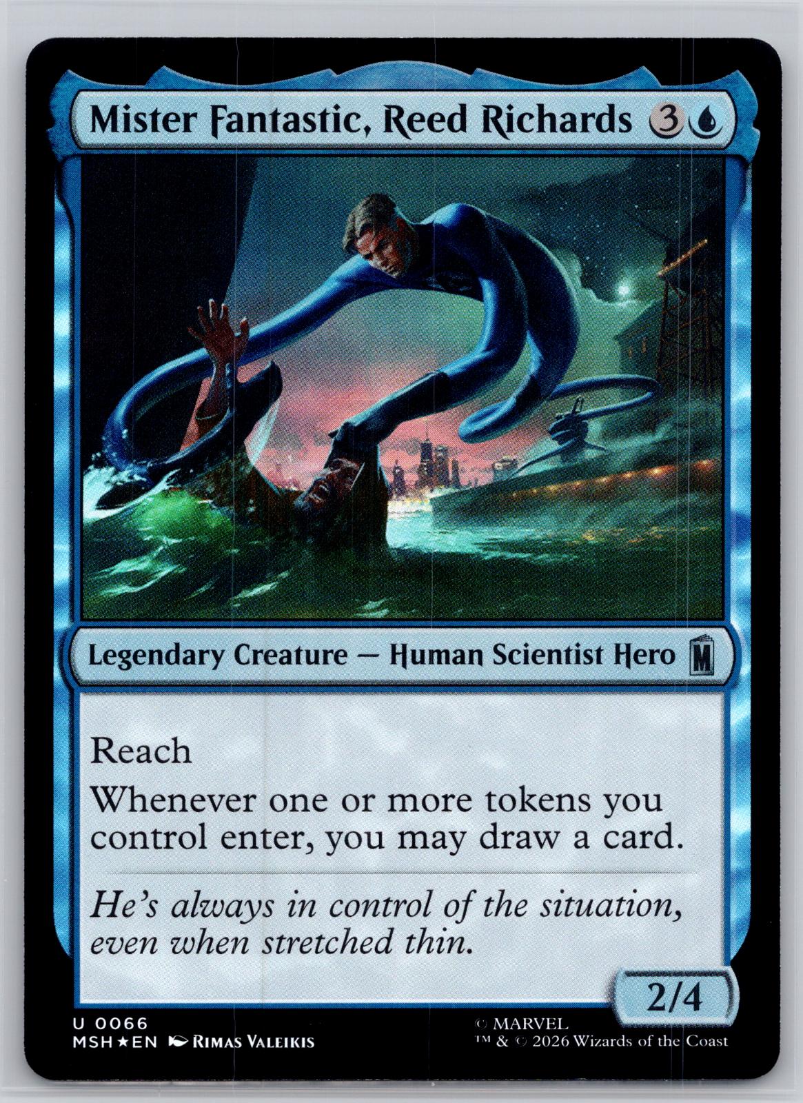 Mister Fantastic, Reed Richards Marvel Super Heroes Magic: The Gathering Foil NM